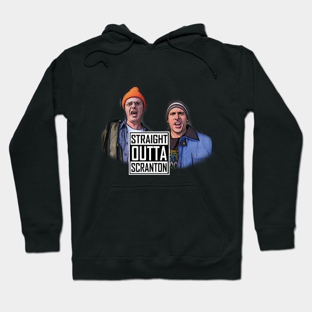 straight outta scranton Hoodie by maximus123